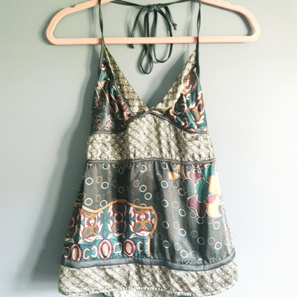Silk halter cami sleepwear or loungwear